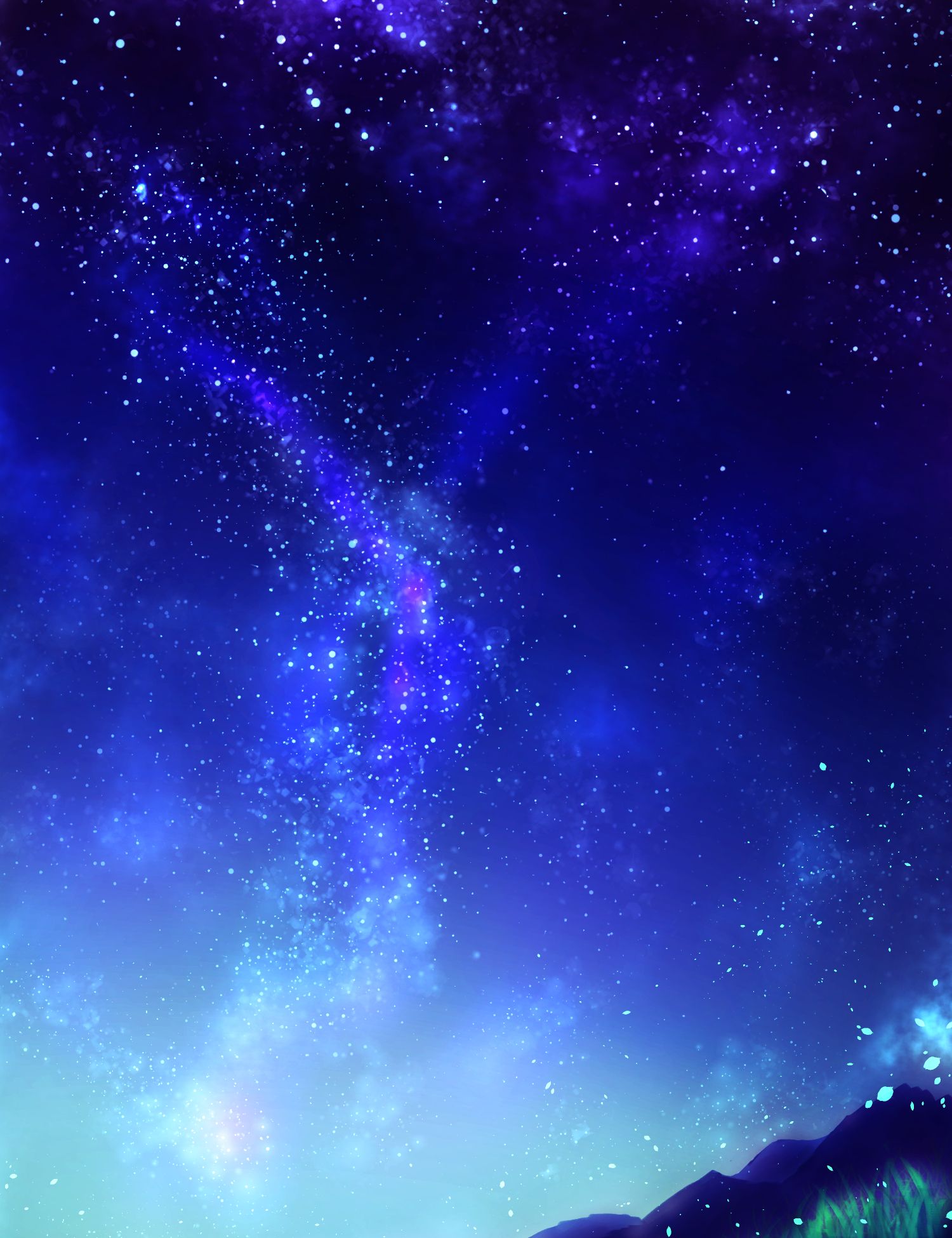 唯美星空壁纸梦幻般的蓝色