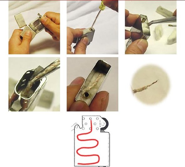 zippo被水洗了 后来我在加油 就不怎么好点燃了 里面的心我都拿出来