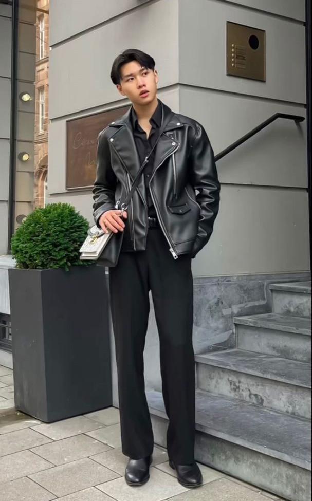 皮夹克搭配什么裤子比较好,皮夹克搭配什么裤子比较好看女(这些造型