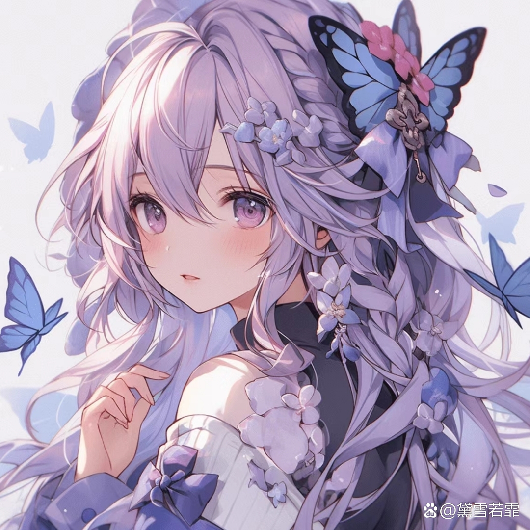 紫色系ai女生头像,加关注自取