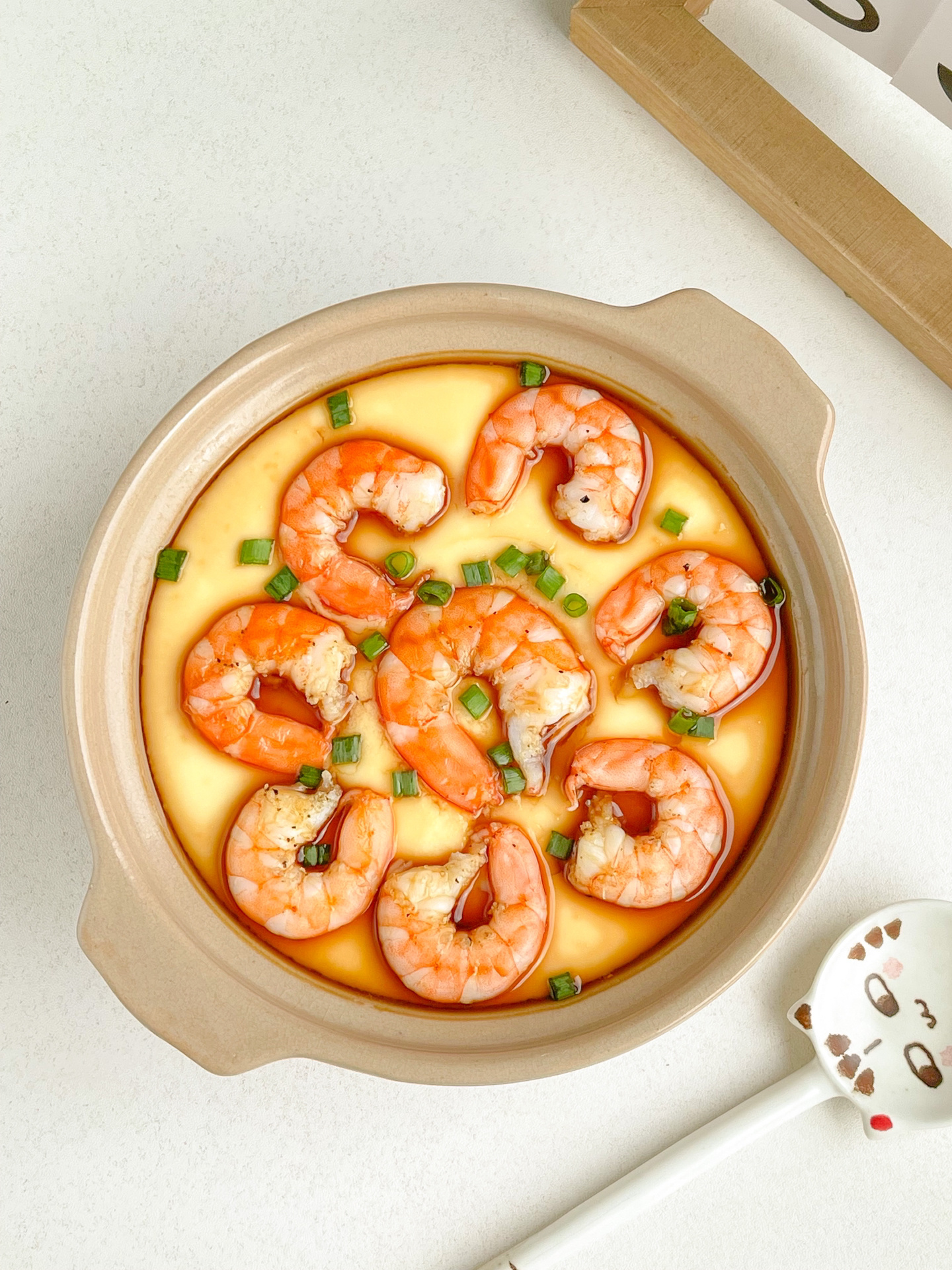 比布丁还嫩滑的虾仁蒸蛋 哈喽!