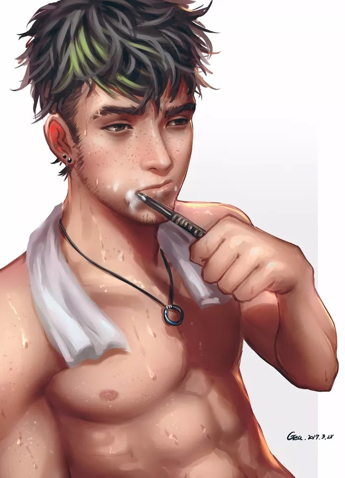 翻滚吧二次元中的强壮肌肉男们