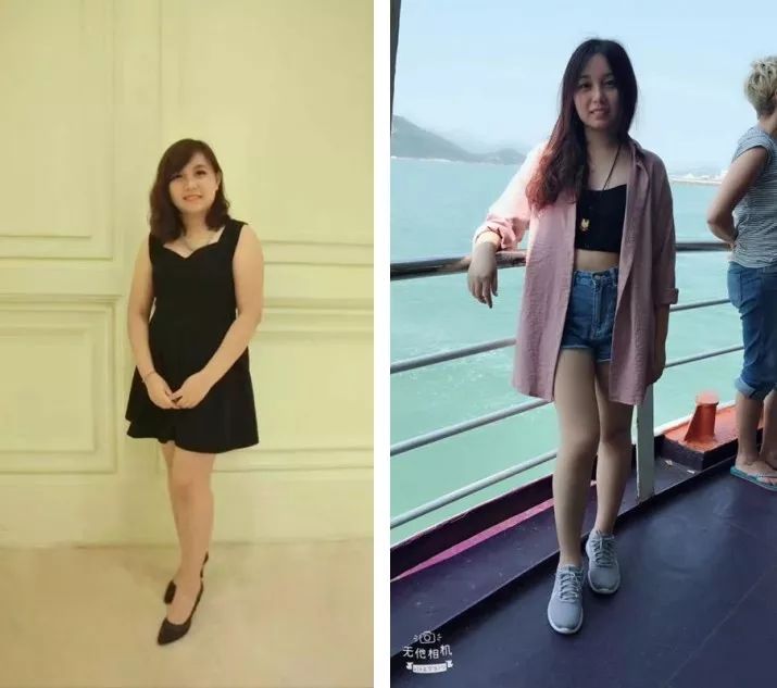 减肥前后惊人对比图你瘦得好销魂