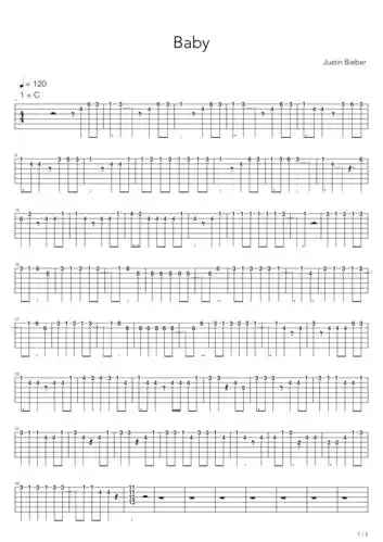 justinbieberbaby吉他谱
