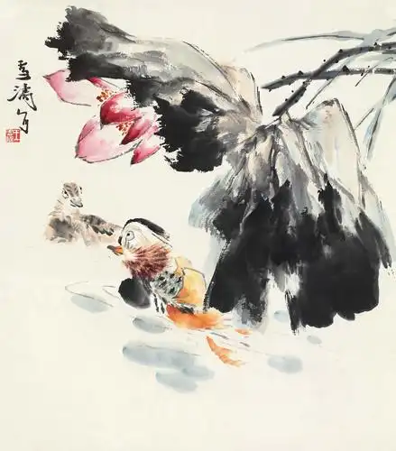 0650   王雪涛  荷花鸳鸯