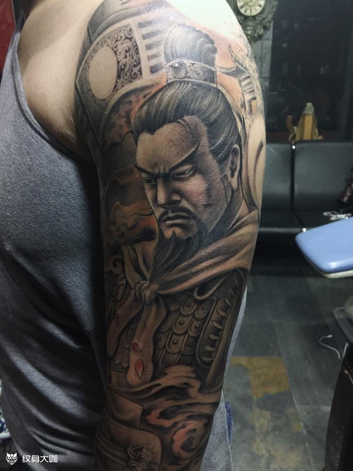 刘备_纹身图案手稿图片_老牛的纹身作品集