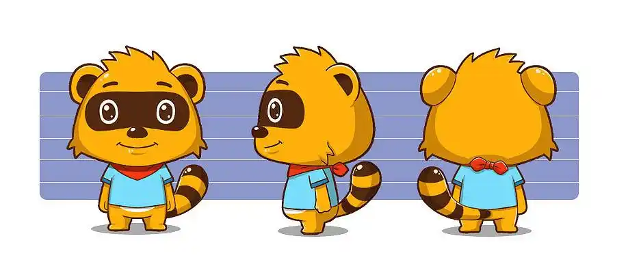 狸猫卡通形象吉祥物设计