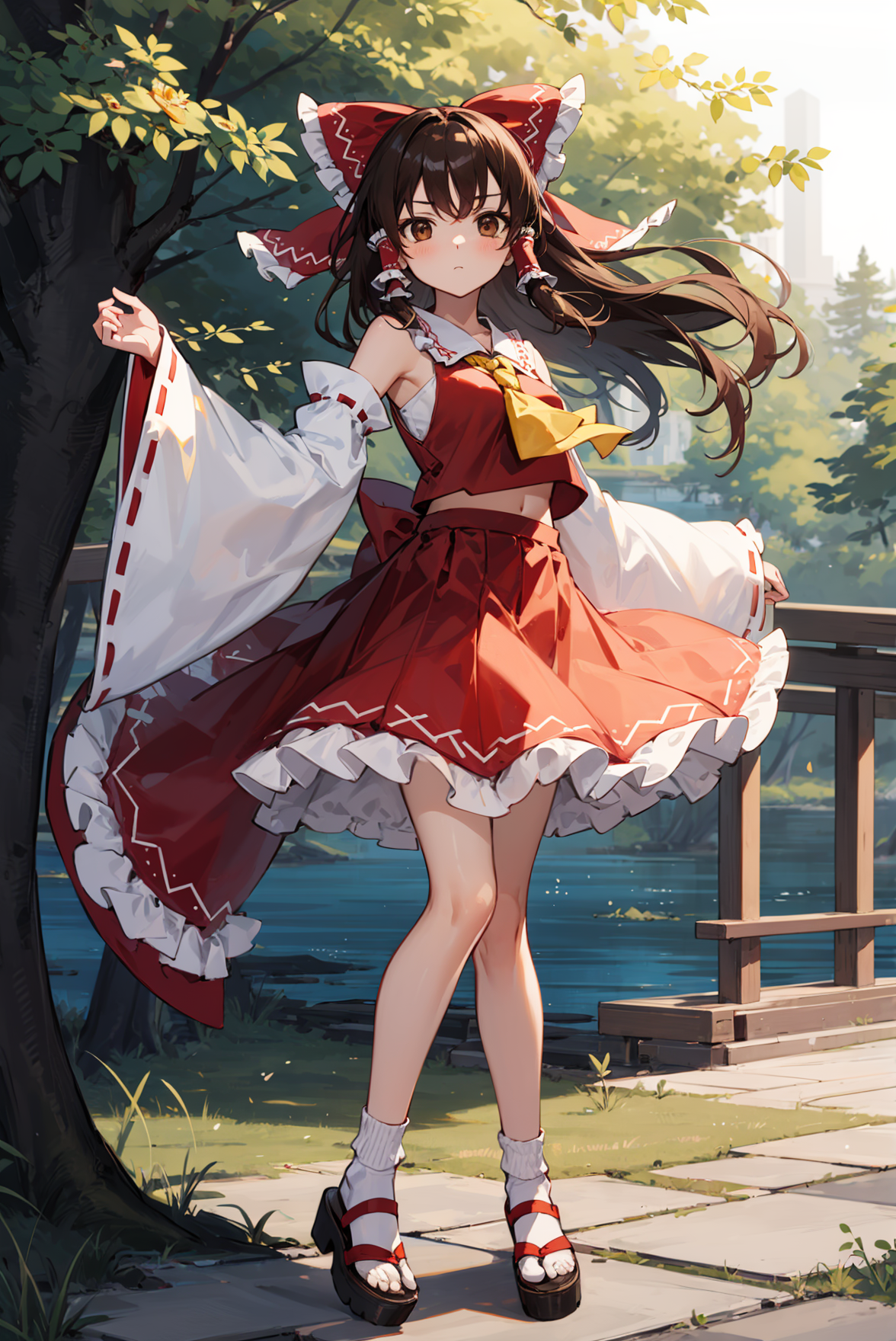 博丽灵梦-东方,当年必备壁纸的老婆!