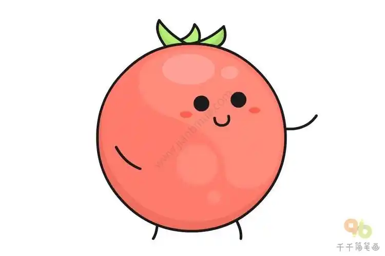 教你画西红柿简笔画