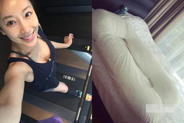 隋棠挺孕肚积极运动老公只好找床伴