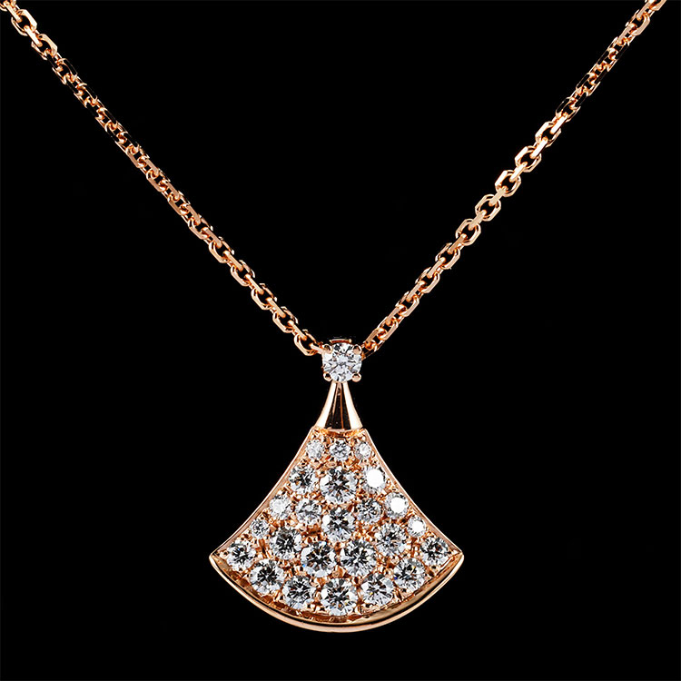 bvlgari(宝格丽) #divas dream系列18k金镶满钻项链