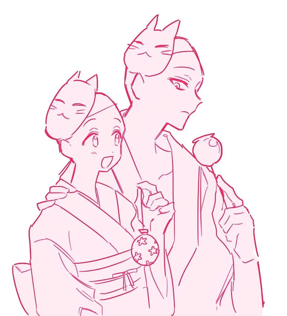 双人甜蜜互动姿势素材,故事感非常强,想要画cp的宝宝们可以收藏起来