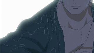 海贼王索隆剑豪收剑绿藻头二次元gif动图_动态图_表情包下载_soogif