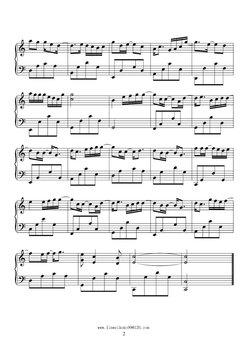 夏天的风c调简易版