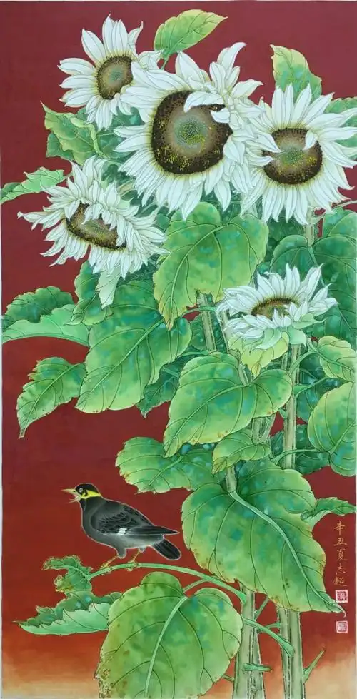 梁志超工笔重彩花鸟画:栩栩如生,美不胜收!