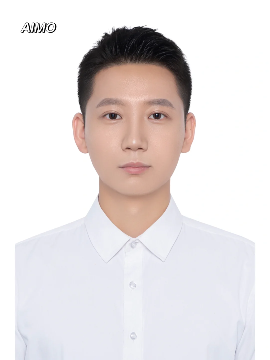 干干净净白衬衫永远没错儿百搭证件,自然还原真实帅#证件照