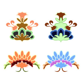 莫高窟藻井图片敦煌壁画藻井图片敦煌飞天神兽壁画图片蓝色梦幻敦煌