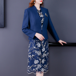 高端喜婆婆婚宴装喜庆套装裙结婚宴两件套洋气婚礼妈妈礼服女高贵