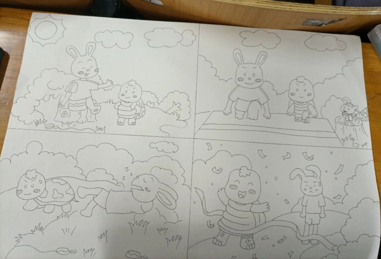 龟兔赛跑简笔画     小学教育专业的日常