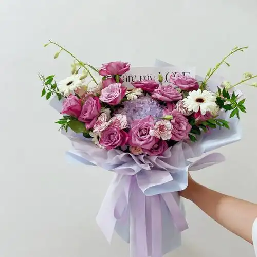 第一次包这样混搭花束