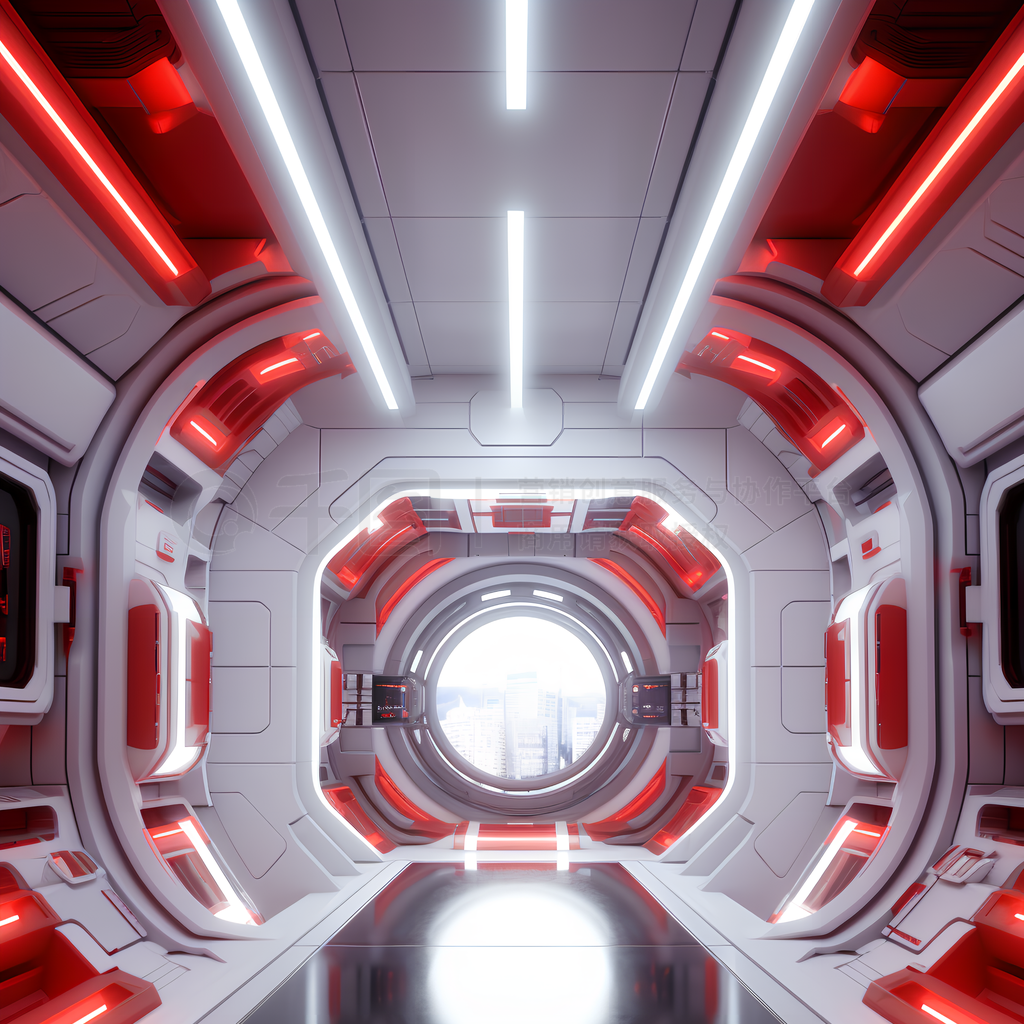 电商直播间科幻背景图