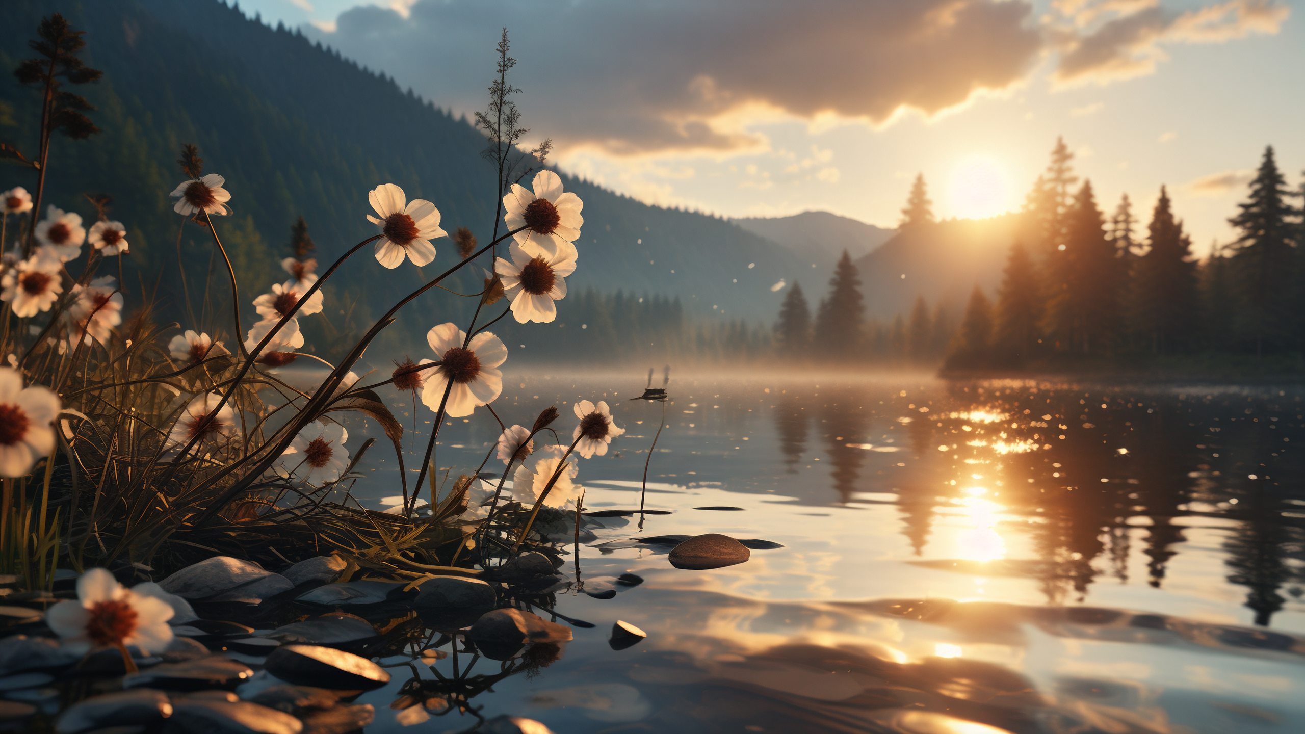 高级ins风湖边美景壁纸🌅 探索高级感的ins风湖边壁纸,为你的设备