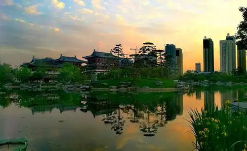 《隋唐遗址公园九洲池印象》