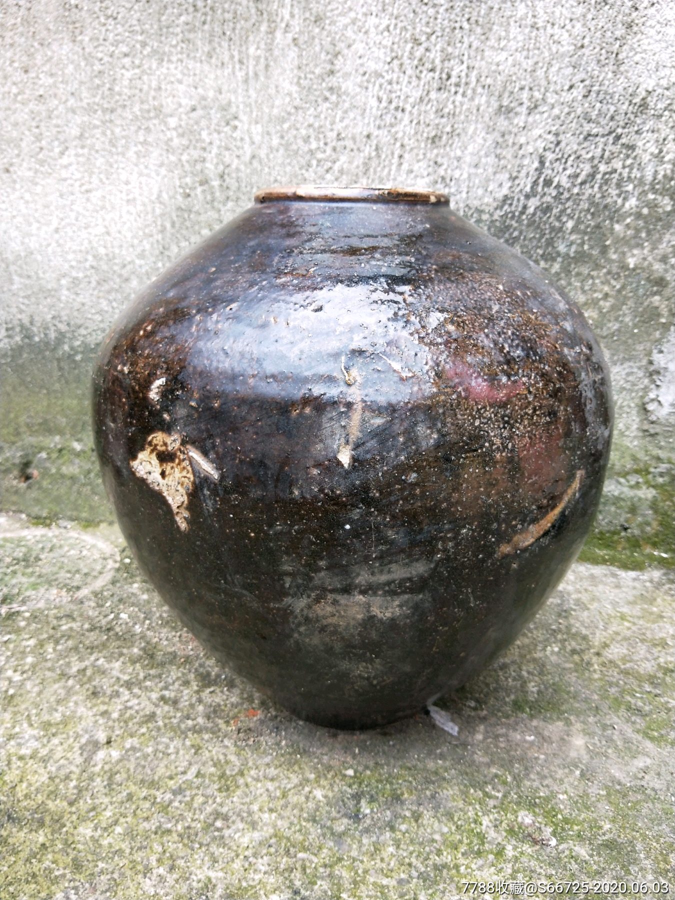 酒文化馆藏品,民国"要酒"酒坛