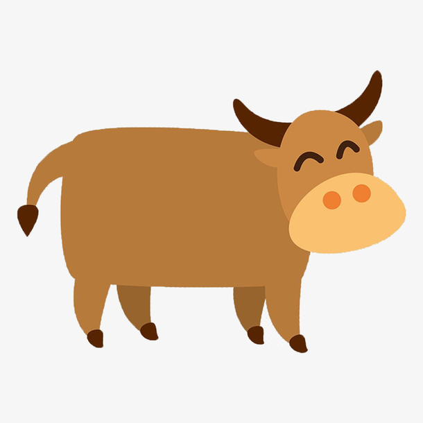 卡通牛插画素材