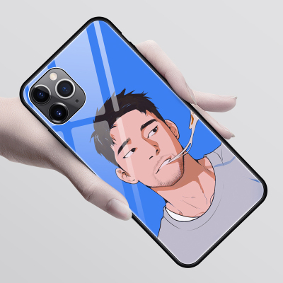 华为苹果痞帅型男手机壳适用12promaxp40软边玻璃手机保护套