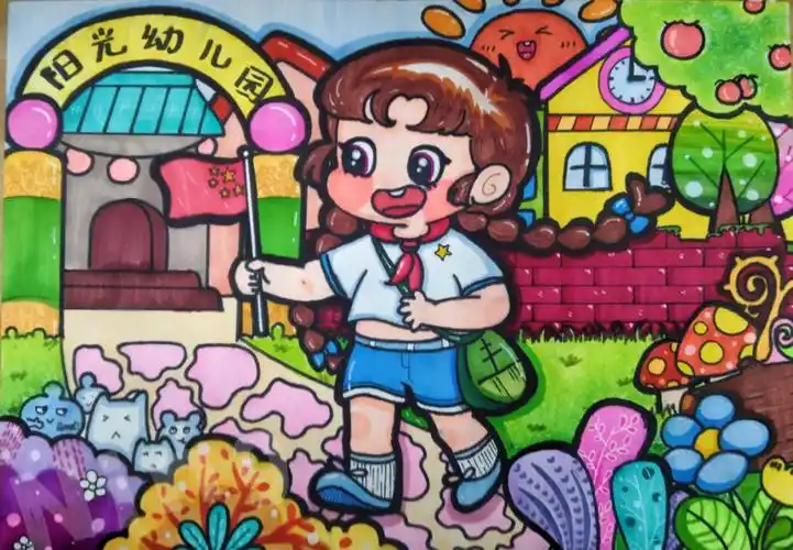 卡通人物儿童画