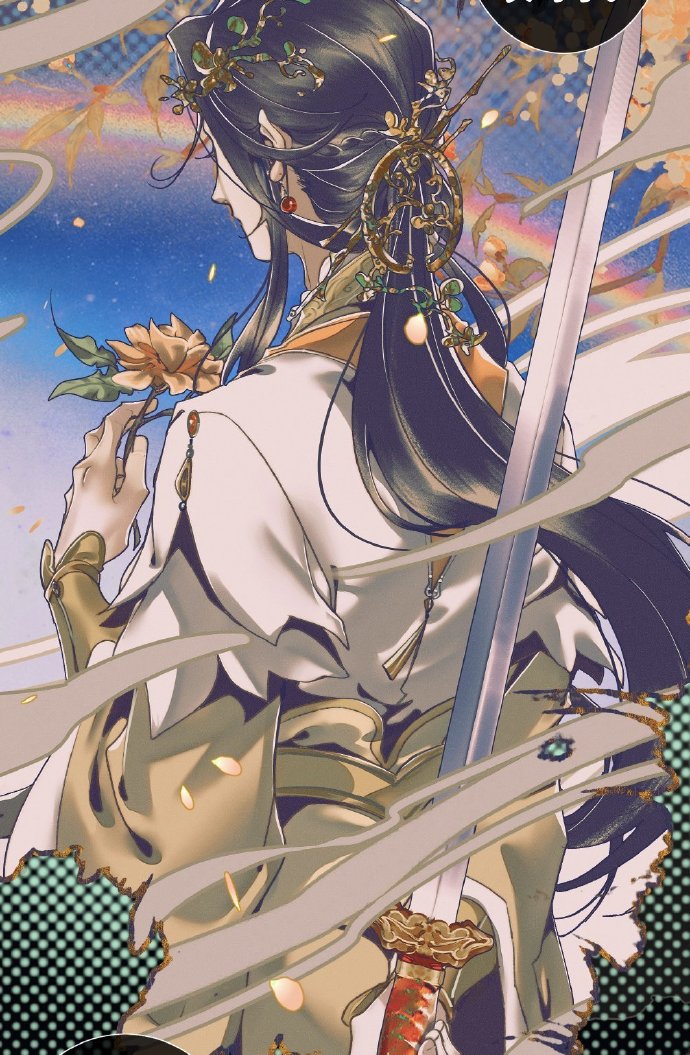 天官赐福##谢怜#  花冠武神,怜怜一个背影就能把我美死