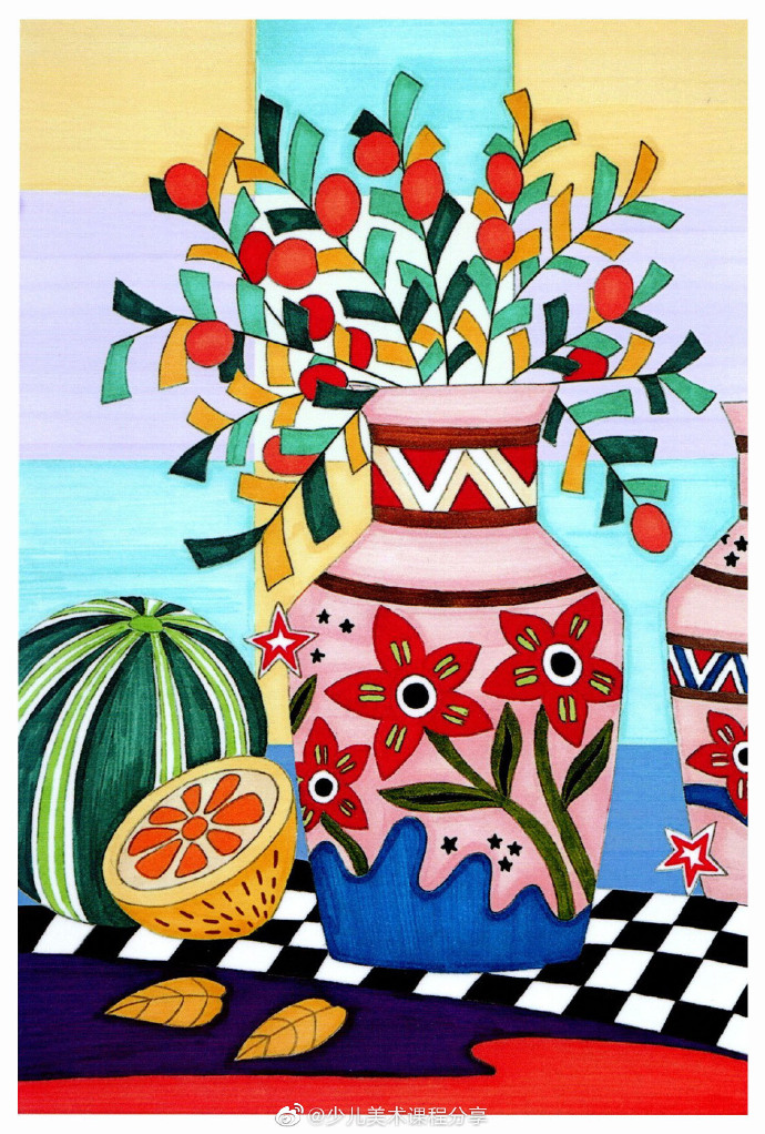 创意美术##创意儿童画##马克笔手绘##装饰画