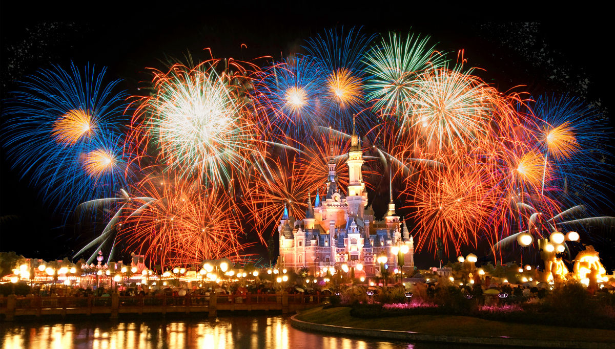 迪士尼的烟火