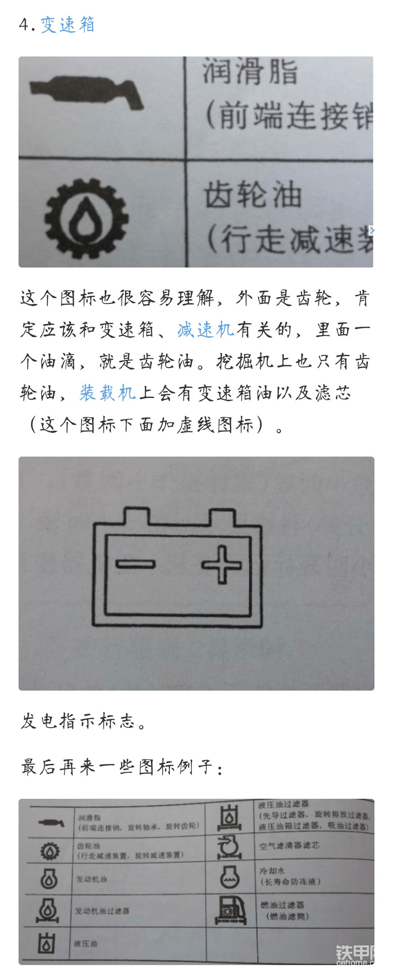 分享一下挖掘机故障灯大全