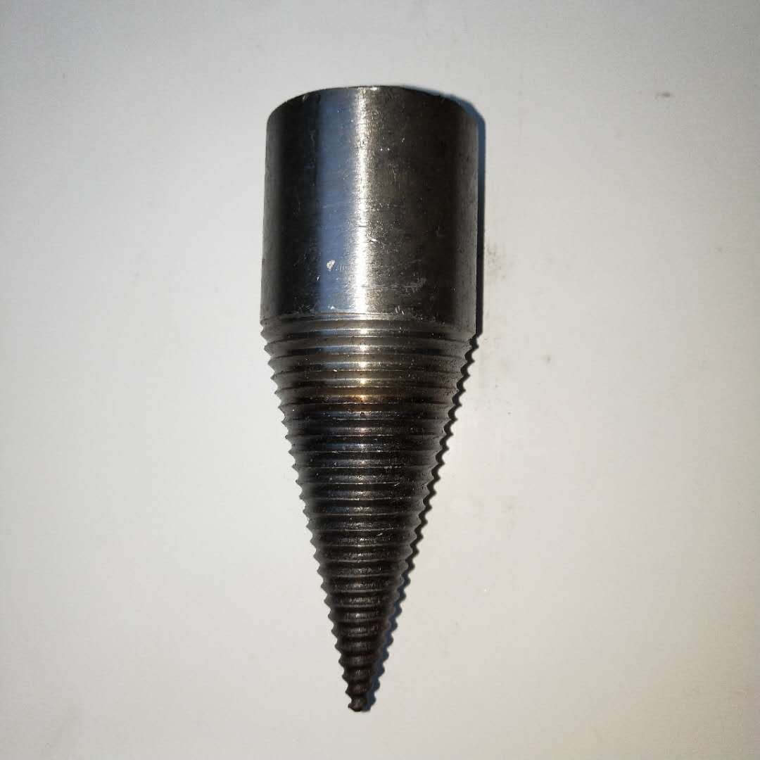 水钻式劈柴钻头加转换头电锤或者冲击钻也可用 直径大使用更方便