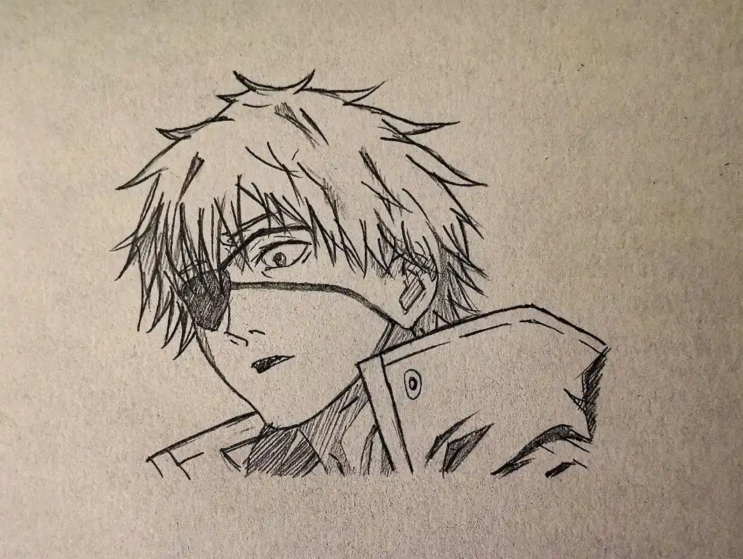 电次#电锯人 #手绘 - 抖音