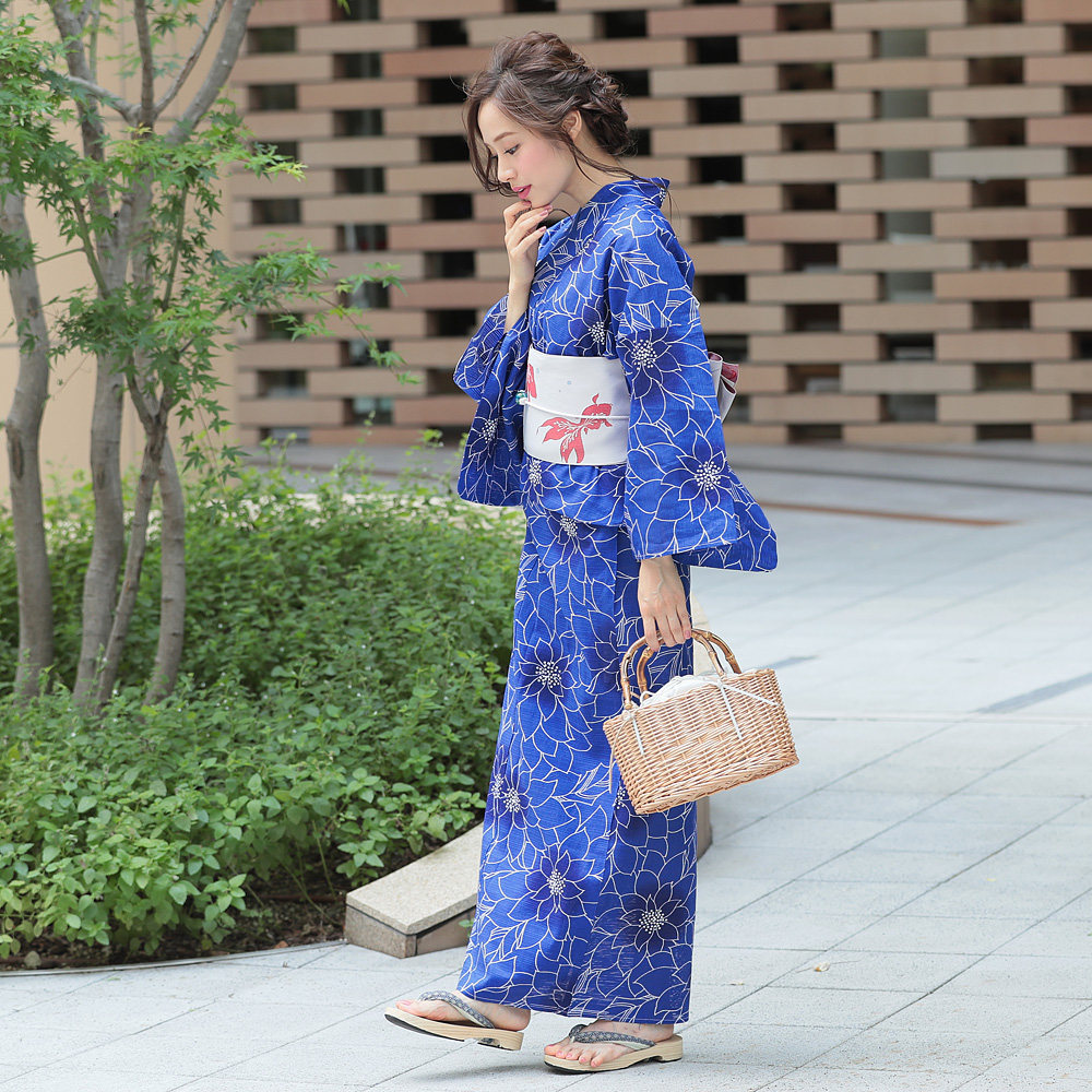 日本和服浴衣棉絽单件出售仅仅一件衣服配饰民族服装