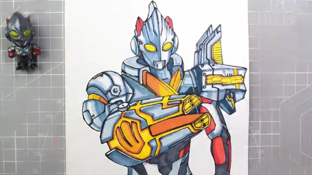 速画艾克斯奥特曼,艾雷王装甲形态你喜欢吗?