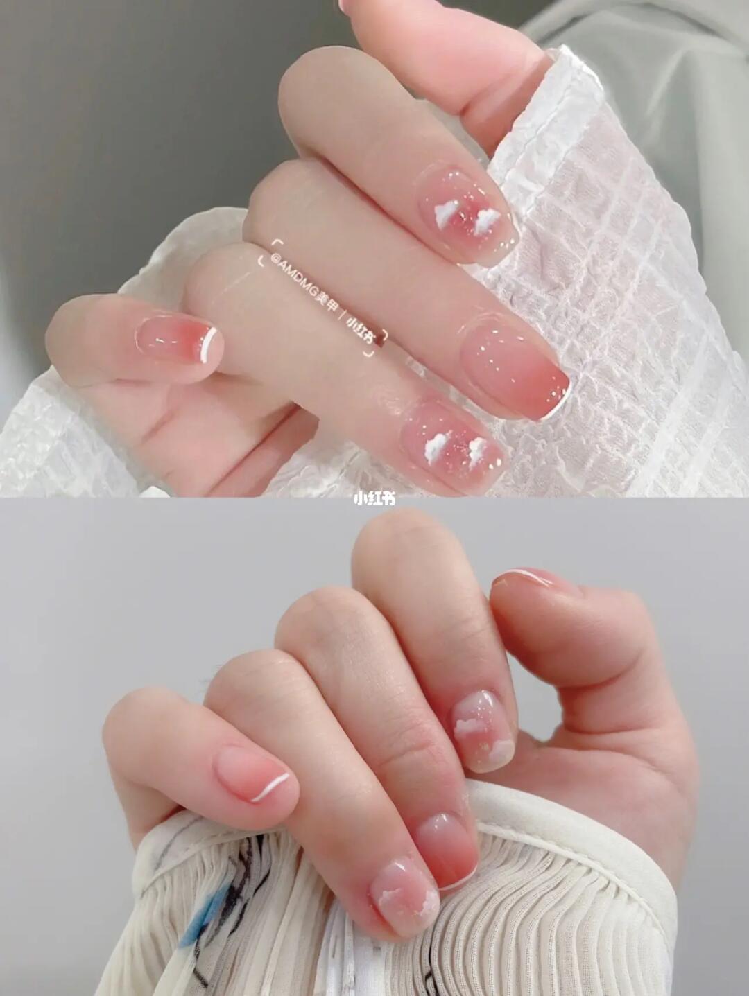 温柔干净的美甲不踩雷