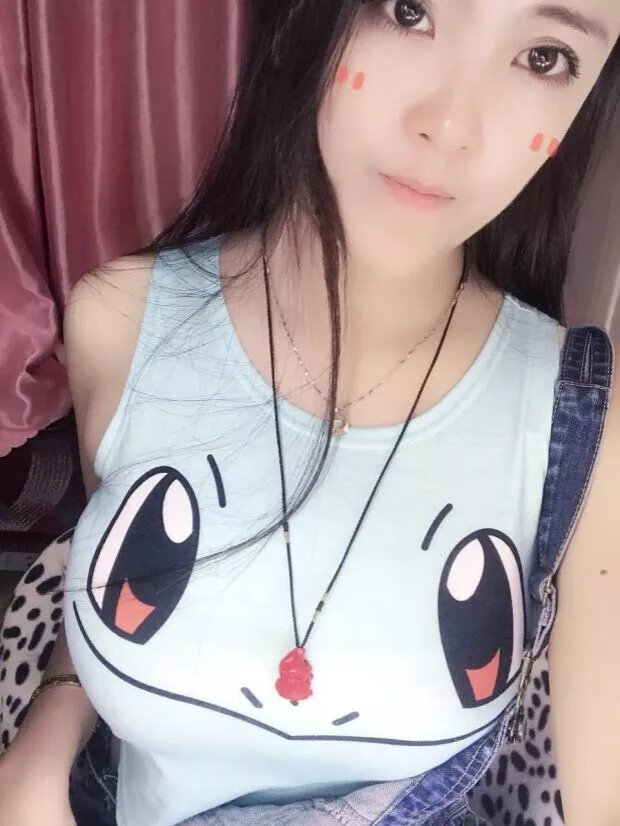 【jd优选】皮卡丘衣服显胸短款上衣3d大女主播直播上镜韩版性感紧身