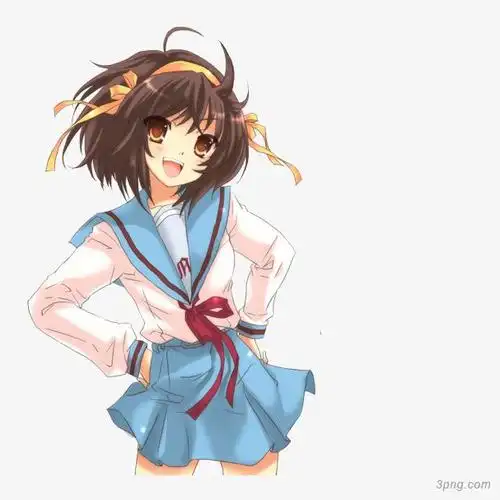 卡通美女png素材透明免抠图片卡通手绘