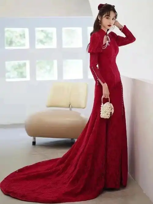 最美新娘敬酒服