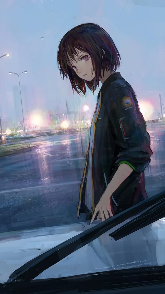 唯美而又帅气的二次元少女壁纸