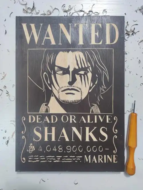 木刻通缉令之红发