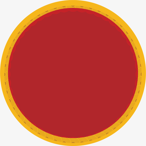 矢量图红色圆形边框
