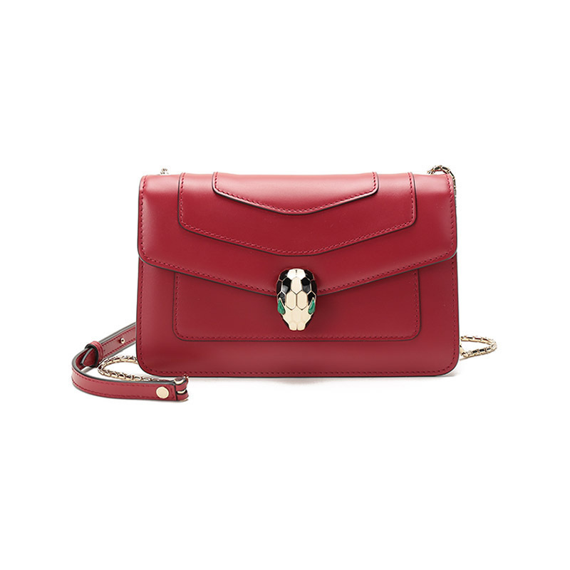 bvlgari宝格丽女士serpentiforever系列系列牛皮蛇头扣单肩斜挎包