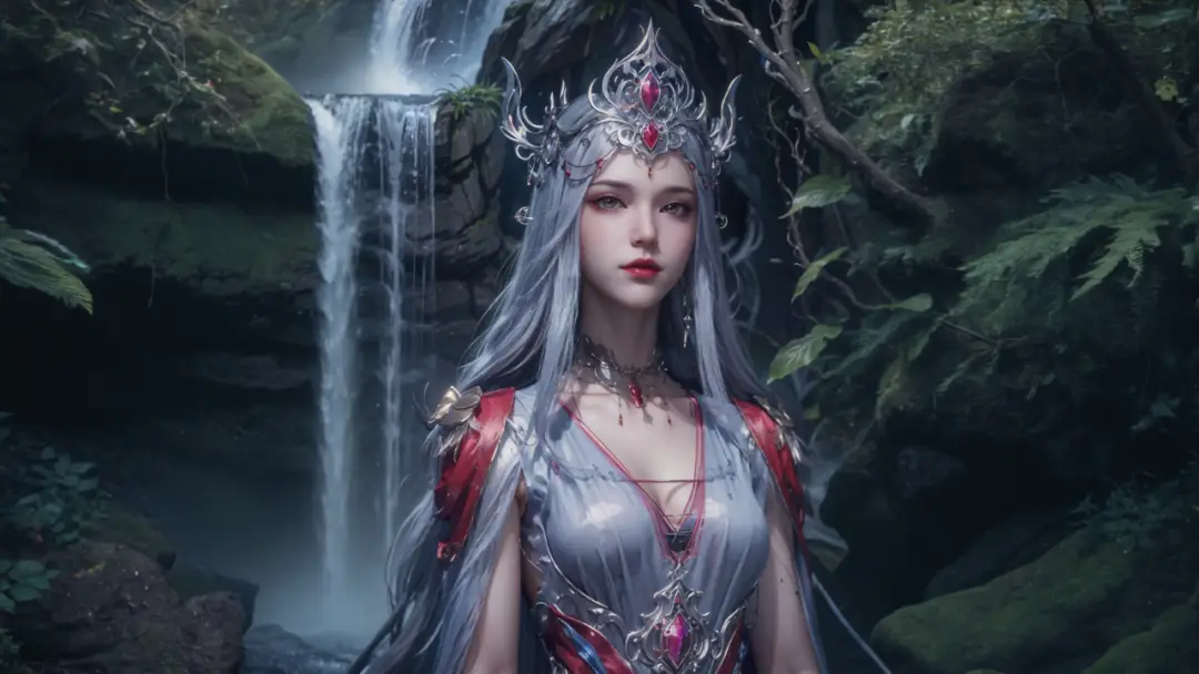 国漫女神三屏壁纸:波塞西的海边等待