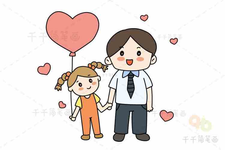 父亲节简笔画爸爸我爱你父亲节简笔画