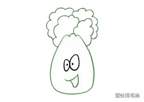 卡通白菜简笔画_蔬菜简笔画-简笔画大全